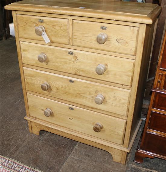 Victorian pine chest of drawers